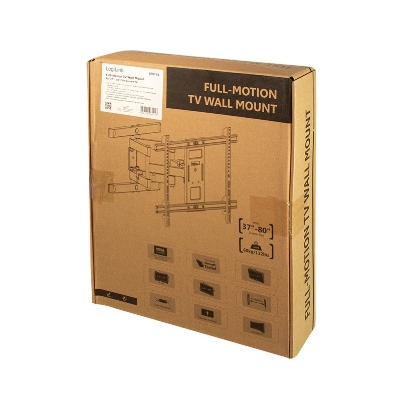 Suporte para TV LogiLink BP0114 2,03 m (80 polegadas) preto