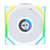 Lian Li UNI FAN SL Wireless LCD ARGB 120 mm branco pack de 3