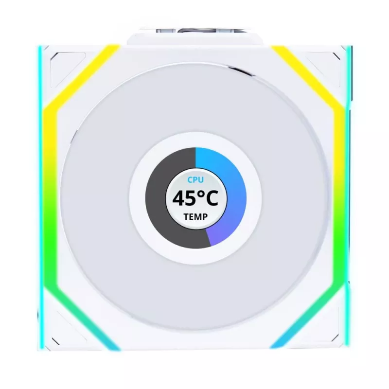 Lian Li UNI FAN SL Wireless LCD ARGB 120 mm branco pack de 3