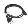 Cabo de alimentação Lanberg CA-C7CA-10CC-0018-BK preto 1,8 m ficha C7 CEE7/16