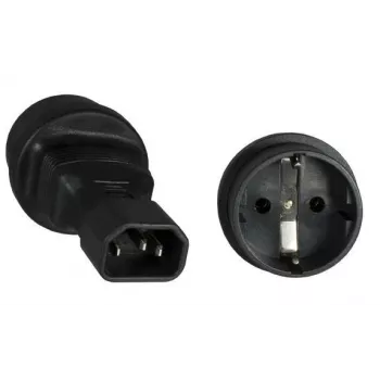 Adaptador de ficha Microconnect PE14CEEAD C14 tipo F preto