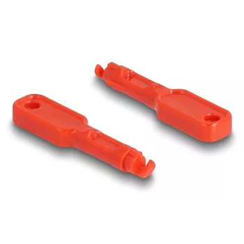 Bloqueador de porta DeLOCK 20928 RJ-45 vermelho plástico 11 unid.