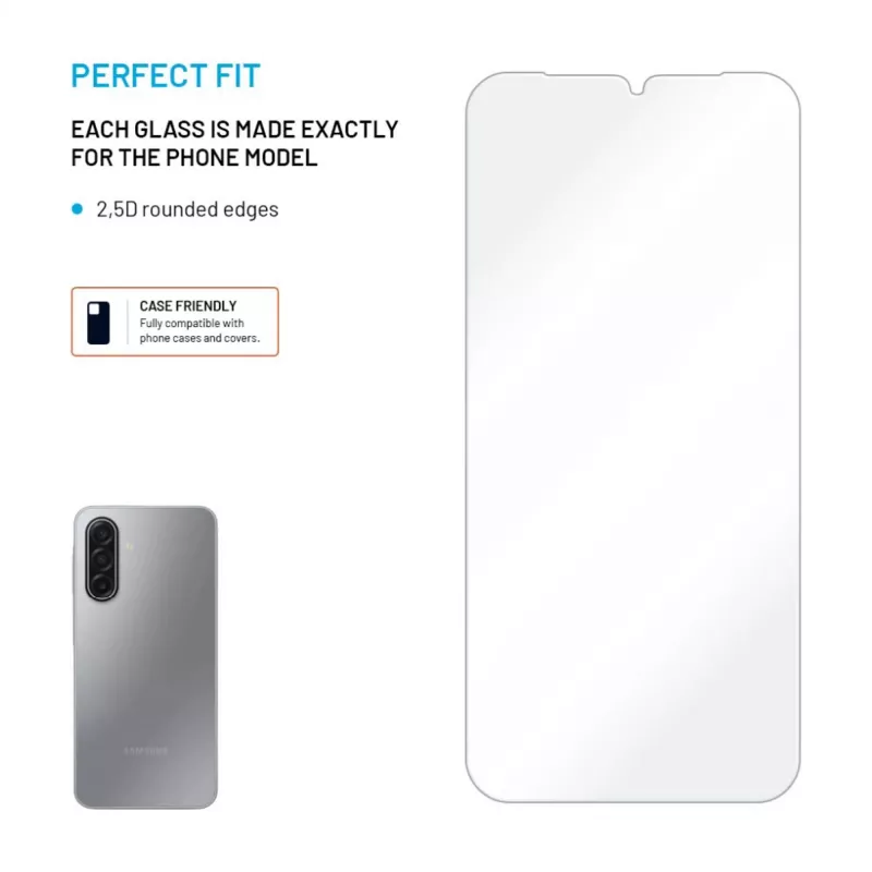 Película protetora de ecrã FIXED para Samsung Galaxy A17 4G/5G — vidro temperado, transparente
