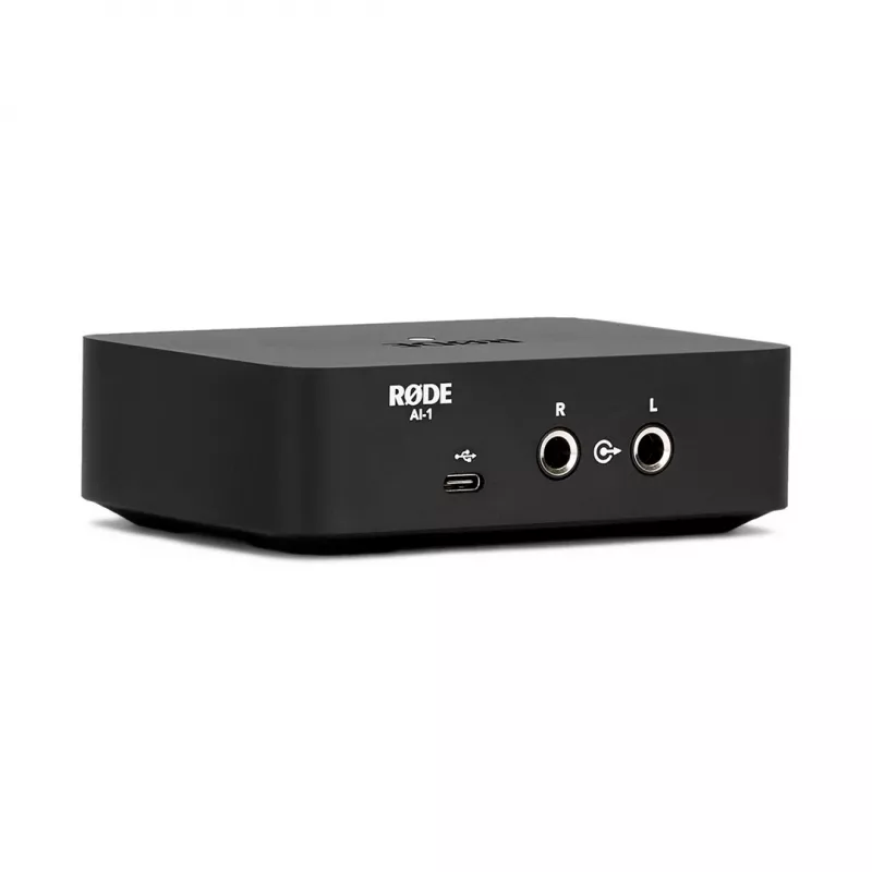 Interface de áudio USB RODE AI-1, pré-amplificador A-A, 24 bits, 96 kHz, preto