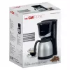 Máquina de café de filtro CLATRONIC KA 3327 — totalmente automática, 10 chávenas, 870 W, aço inoxidável/preto