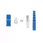 Conector de fibra ótica SC/PC Qoltec 54430 Monomodo Azul Prateado Branco