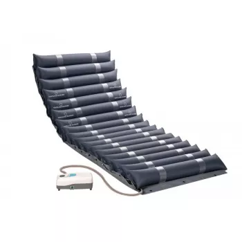 Colchão anti-escaras MDH PSM007 – colchão de pressão alternada individual em PVC, 190×85×11,5 cm, peso máximo do utilizador 140 kg, vermelho granada