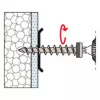 Fischer FID-Z 563537 parafuso para isolamento, cabeça panela, Torx, 50 unidades