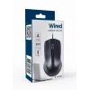 Rato ótico preto USB cabo de 1,8 m