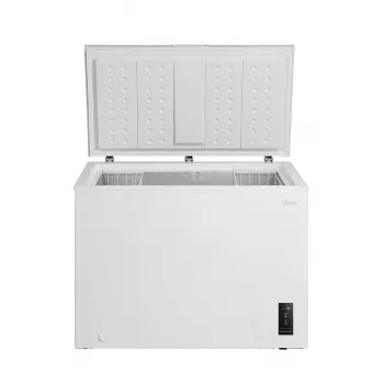 Arca congeladora Midea MDRC405FEE01, 290 L, altura 85 cm, classe energética E, independente