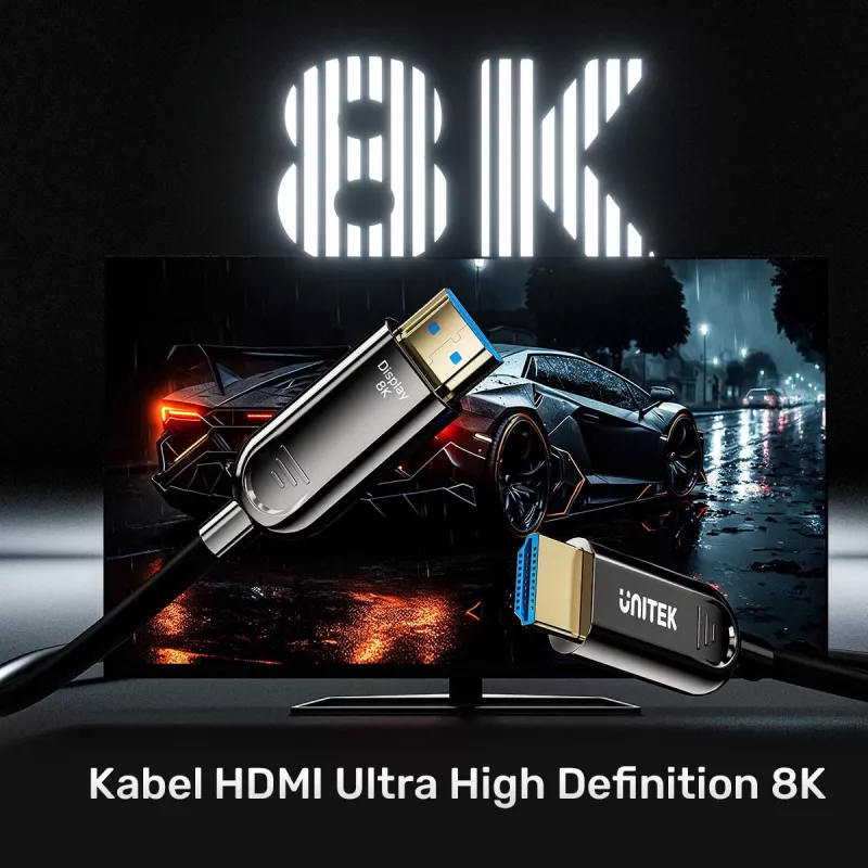 UNITEK CABO ÓTICO HDMI 2.1 AOC 8K 120HZ 5M