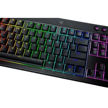 Razer | BlackWidow V4 Low-Profile Tenkeyless HyperSpeed | teclado | sem fios | US | Bluetooth | preto | switches amarelos