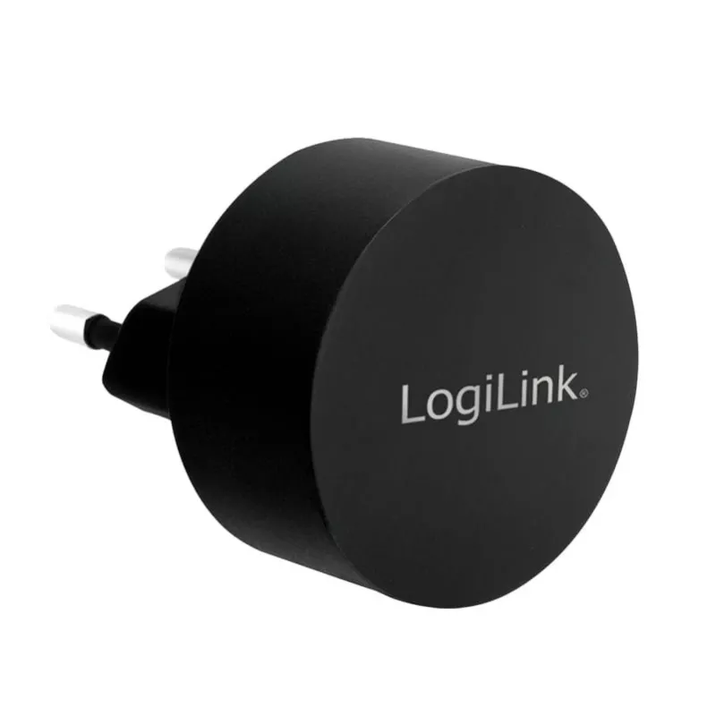 Adaptador de tomada USB LogiLink PA0218 2 portas USB para carregamento rápido 10,5 W