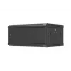 Armário de rack 19 polegadas para montagem na parede LANBERG 4U 600x450 mm preto com porta metálica