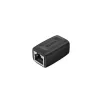 Unitek A1026BK acoplador RJ45 fêmea para fêmea, Cat.6, 1 Gbps, preto