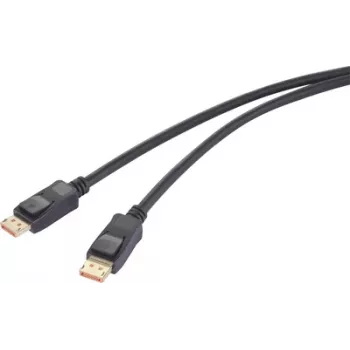 Renkforce cabo de ligação DisplayPort macho 2,00 m preto RF-6562820 8K UHD (RF-6562820)