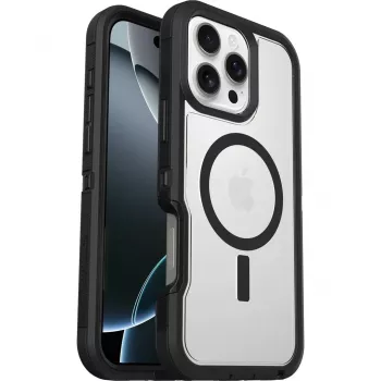 OtterBox Defender XT capa para iPhone 16 Pro Max Dark Side transparente/preto