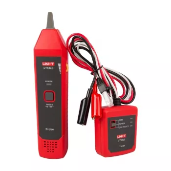 Detetor de cabos Unit UT-682D com ecrã LCD e alarme sonoro