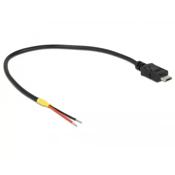 Cabo USB DeLOCK 85541 Micro-USB B 0,2 m preto