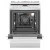 Fogão independente AMICA 617GEH3.33HZpTaDpA(W) PIZZA — placa a gás 4 zonas, forno elétrico 65 L, temporizador eletrónico, branco