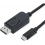 Cabo adaptador de vídeo ROLINE 11.04.5836 2 m DisplayPort USB Type-C preto