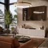 Móvel de TV Cama LIVERTI 200x42x48 cashmere