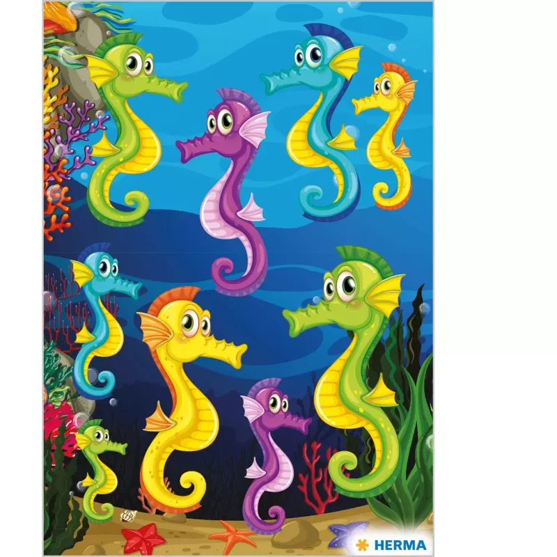 Autocolante decorativo HERMA 15398 Multicolor Padrão animal