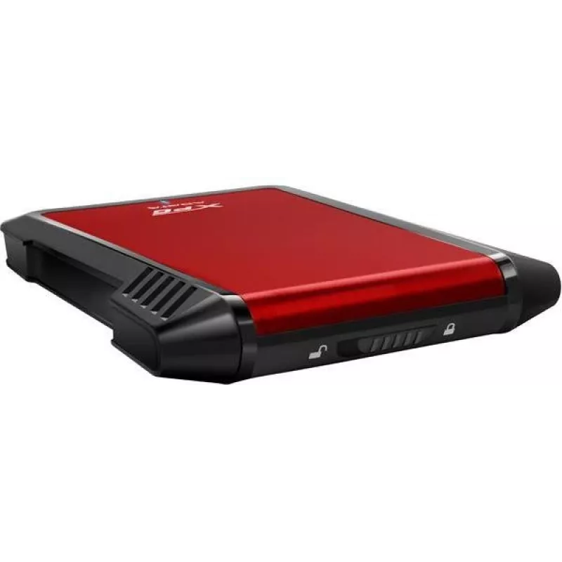 Caixa para HDD/SSD ADATA EX500 preta, vermelha 2,5 polegadas