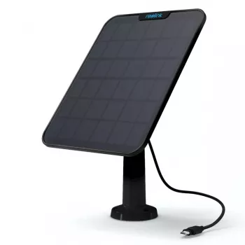Painel solar Reolink preto 2 TYPE-C