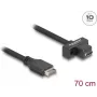 Cabo USB DeLOCK Type-E Key A 20 pinos ficha macho para conector fêmea USB Type-C 70 cm