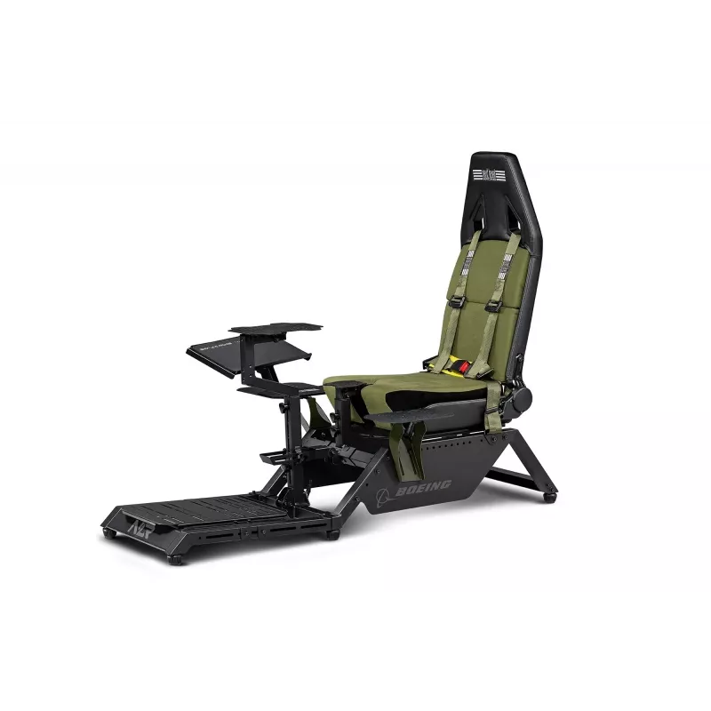 Assento de cockpit Next Level Racing Flight Simulator Boeing Military 396055 — assento especial de simulação de voo, compatível com manípulos de controlo e pedais