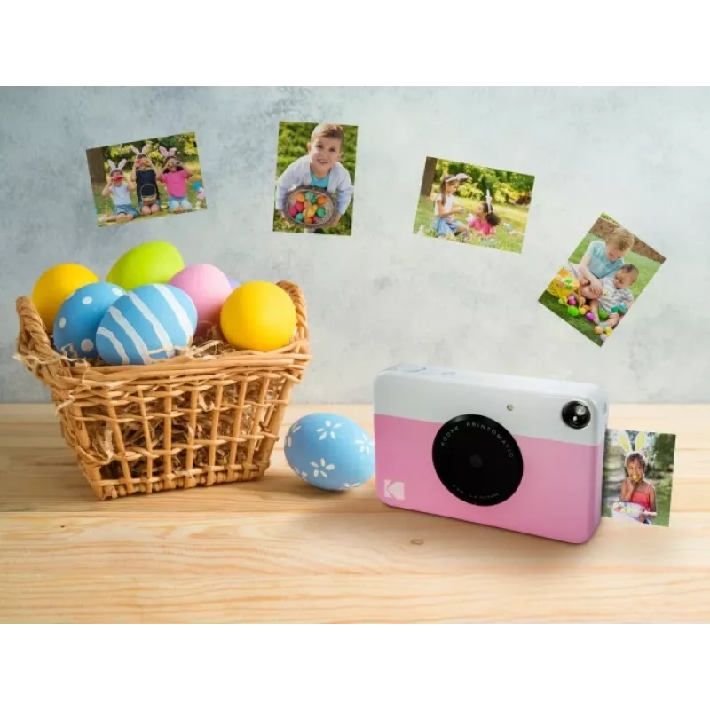 Máquina fotográfica instantânea Kodak PRINTOMATIC, 2x3'', Rosa