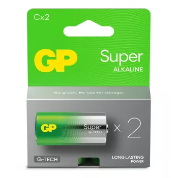 Pilhas alcalinas LR14/C GP Super 2 unid.