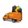 Veículo de modelo BRUDER MB Sprinter Camião do lixo BR-02682, réplica de brinquedo à escala