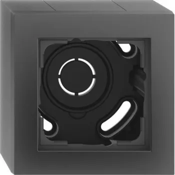 Gira AP-Caixa 1f Moldura preta m 106109 (106109)