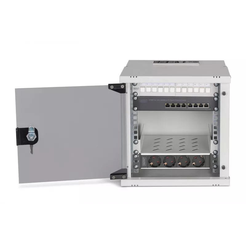 Conjunto de rede Digitus SOHO Pro, 254 mm (10) - 6U, 315 x 300 mm (L x P)