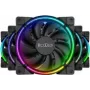 Ventoinha para caixa PCCOOLER 120mm CORONA-FRGB-5I1, 1000–2000 rpm, iluminação ARGB