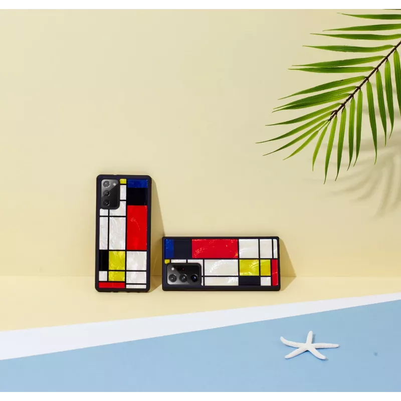Capa de proteção iKins para Samsung Galaxy Note 20 Ultra — Mondrian preto