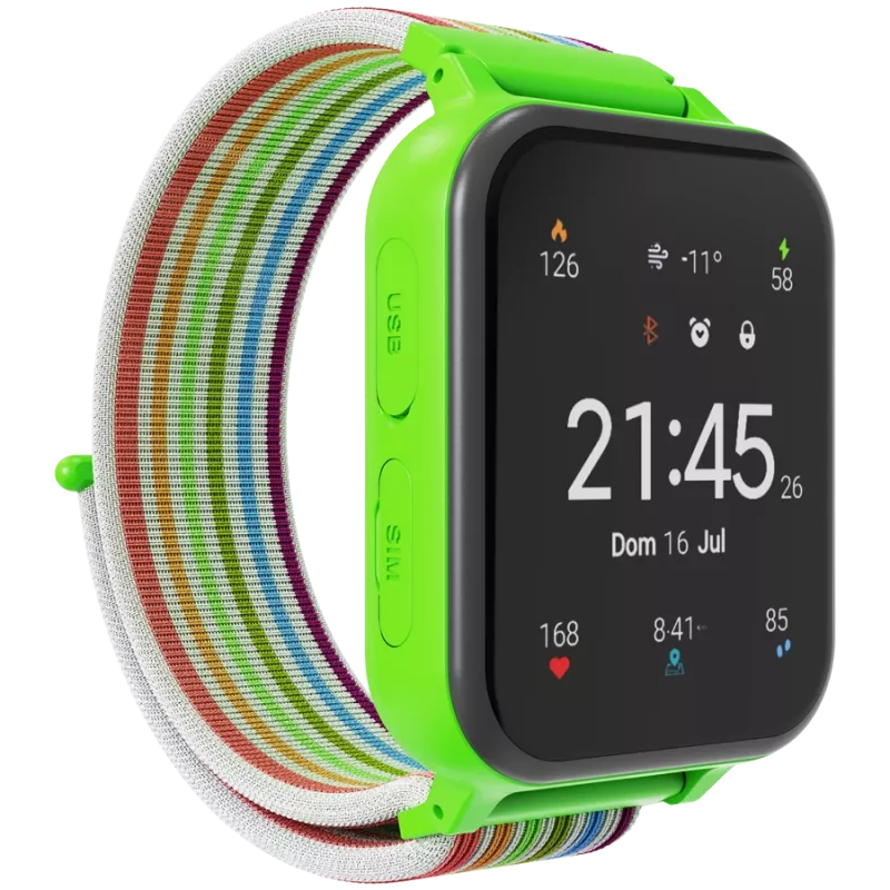 Canyon KW-37 Alfie – Smartwatch infantil – ecrã IPS 1,69 – IP66 – 512 MB – MP3 – jogos – câmara
