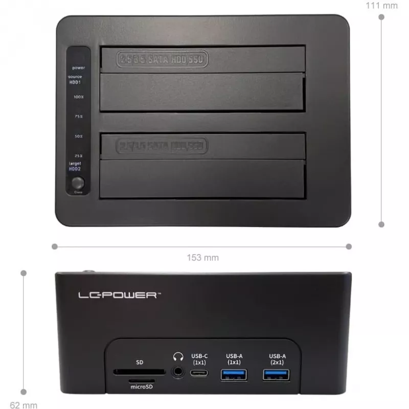 Docking station LC-Power USB 3.2 Gen 2x1