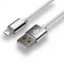 Cabo everActive USB 1m - branco, silicone, carregamento rápido, 2,4A - CBS-1MW