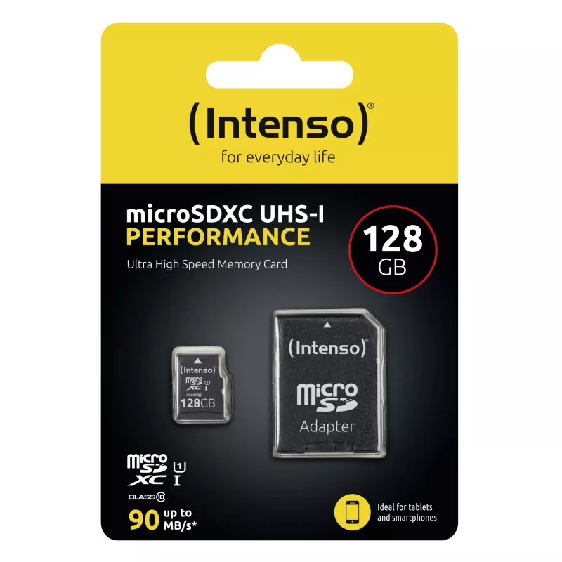 Cartão de memória Intenso 128 GB MicroSD UHS-I Classe 10 3424491