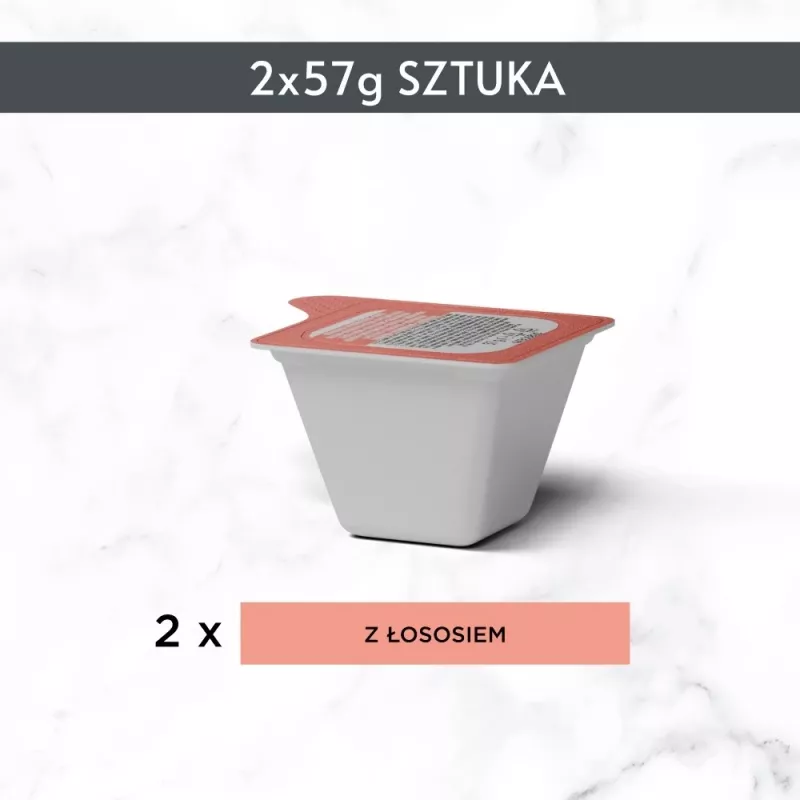Comida húmida para gatos Purina Nestlé Gourmet Revelations pedaços em geleia com salmão 2x57 g, adulto, alimento completo