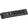 Bachmann CONNECTUS 4xCEE7/3 1x interruptor 2,0m CEE7/7 preto (BM005913)