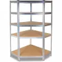 Prateleira de armazenamento para ferramentas de jardim Top e shop Rack GC9030 — aço galvanizado e MDF, 900x300x1800 mm, autónoma/montagem na parede, capacidade 875 kg