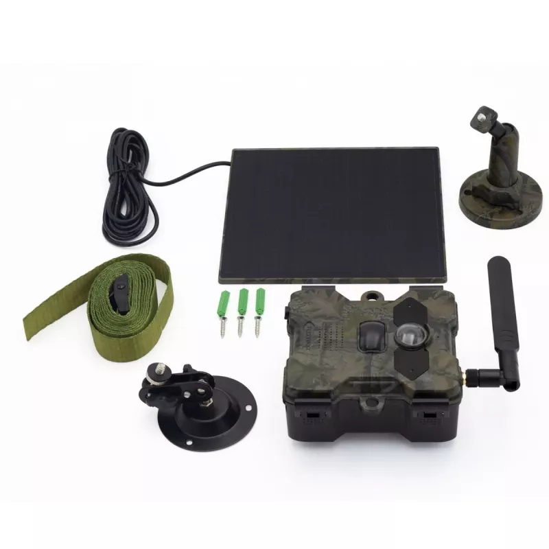 Câmara de exterior Technaxx 4G Wildcam TX-189 4MP CMOS painel solar