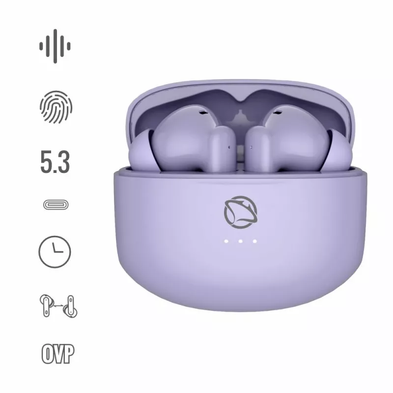 Auscultadores Manta MTWS008P Rytmo roxo