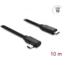 Cabo ótico ativo DELOCK USB Type-C 10 Gbit/s, conector angular macho para macho, 10 m (modelo 87242)