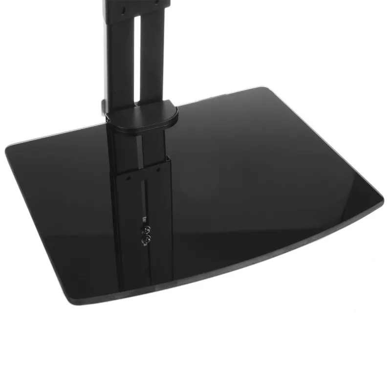 Suporte de parede para TV MACLEAN MC-451 com prateleira e inclinação ajustável, VESA 75x75–200x200 mm, até 20 kg, para ecrãs de 15