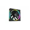 DeepCool FL12R 3-in-1 ventoinhas de caixa de 120 mm (3 un.), Reverse, PWM de 4 pinos, 500-2150 rpm, FDB, pretas